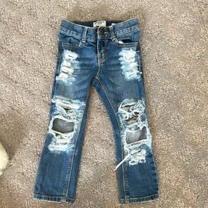 Girls distressed jeans